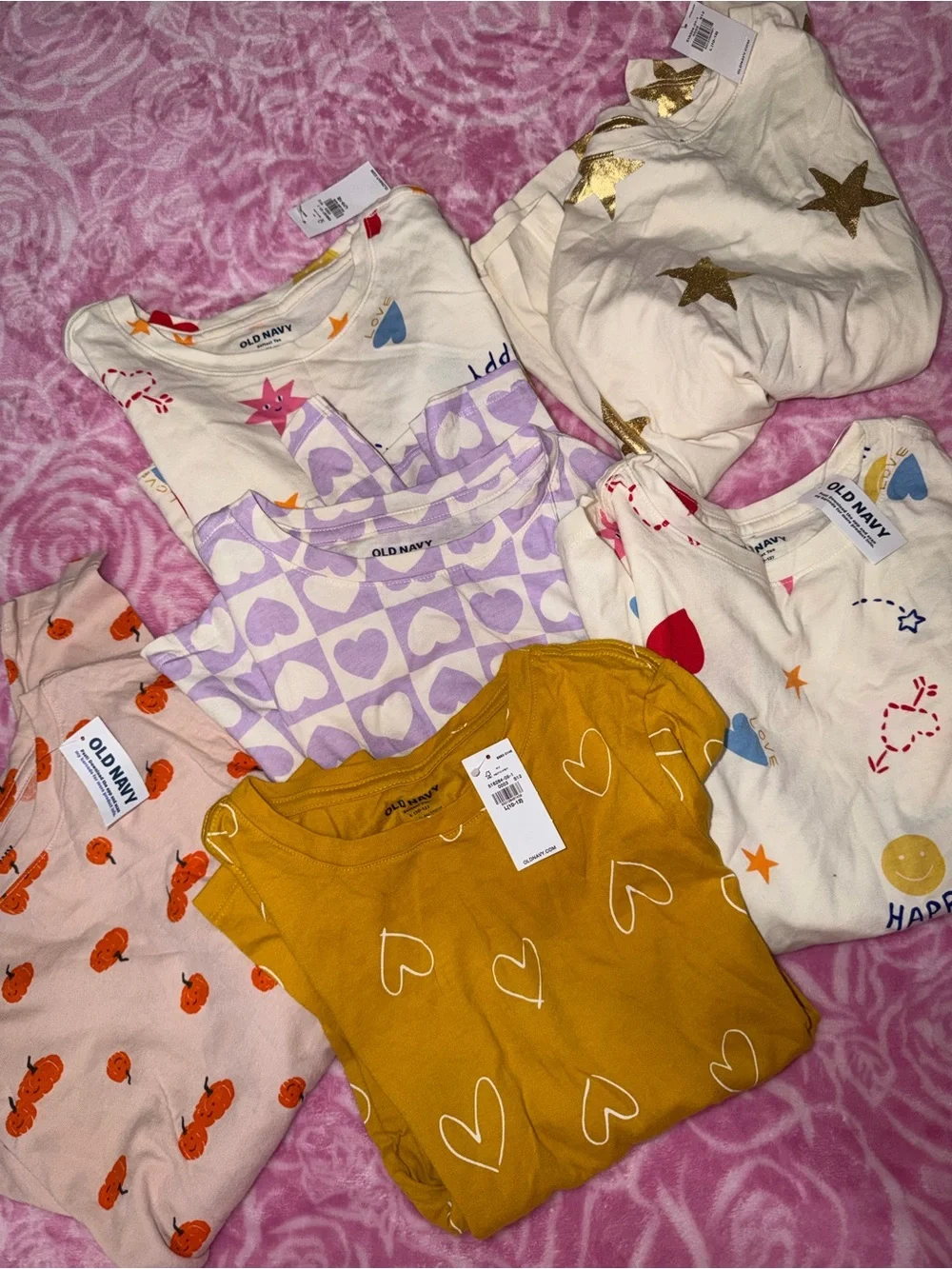Old navy 6PC  nwt L 10/12 softest tee